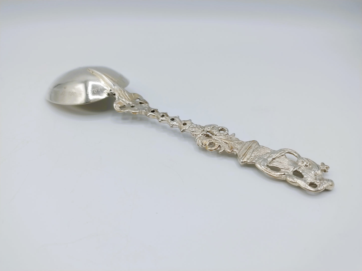 Zilveren geboortelepel, J. van der Wal, Lemmer, ca. 1780
