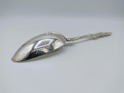 Zilveren geboortelepel, J. van der Wal, Lemmer, ca. 1780