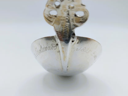 Zilveren geboortelepel, J. van der Wal, Lemmer, ca. 1780
