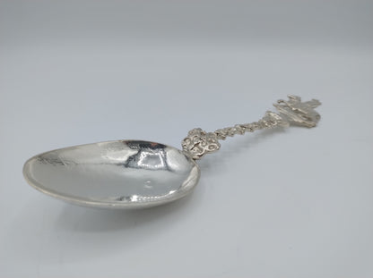 Zilveren geboortelepel, J. Rienstra, Sneek, 1799