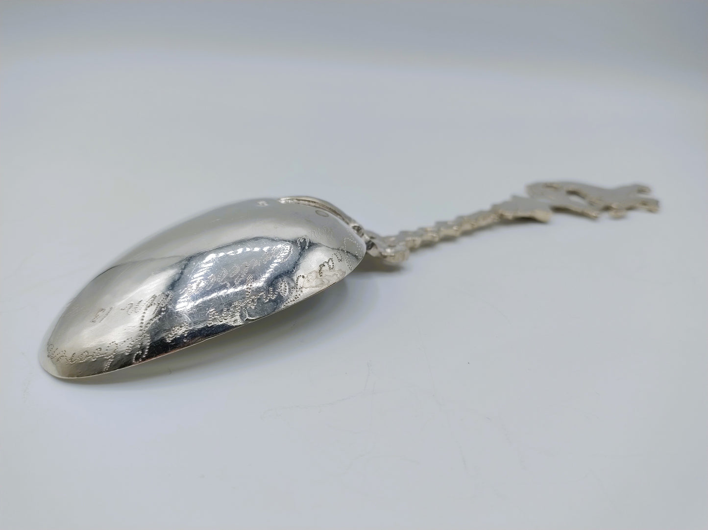 Zilveren geboortelepel, J. Rienstra, Sneek, 1799