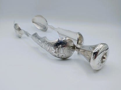 Silver salad servers, A.H. Ankum, Zaandam / Amsterdam, 1853