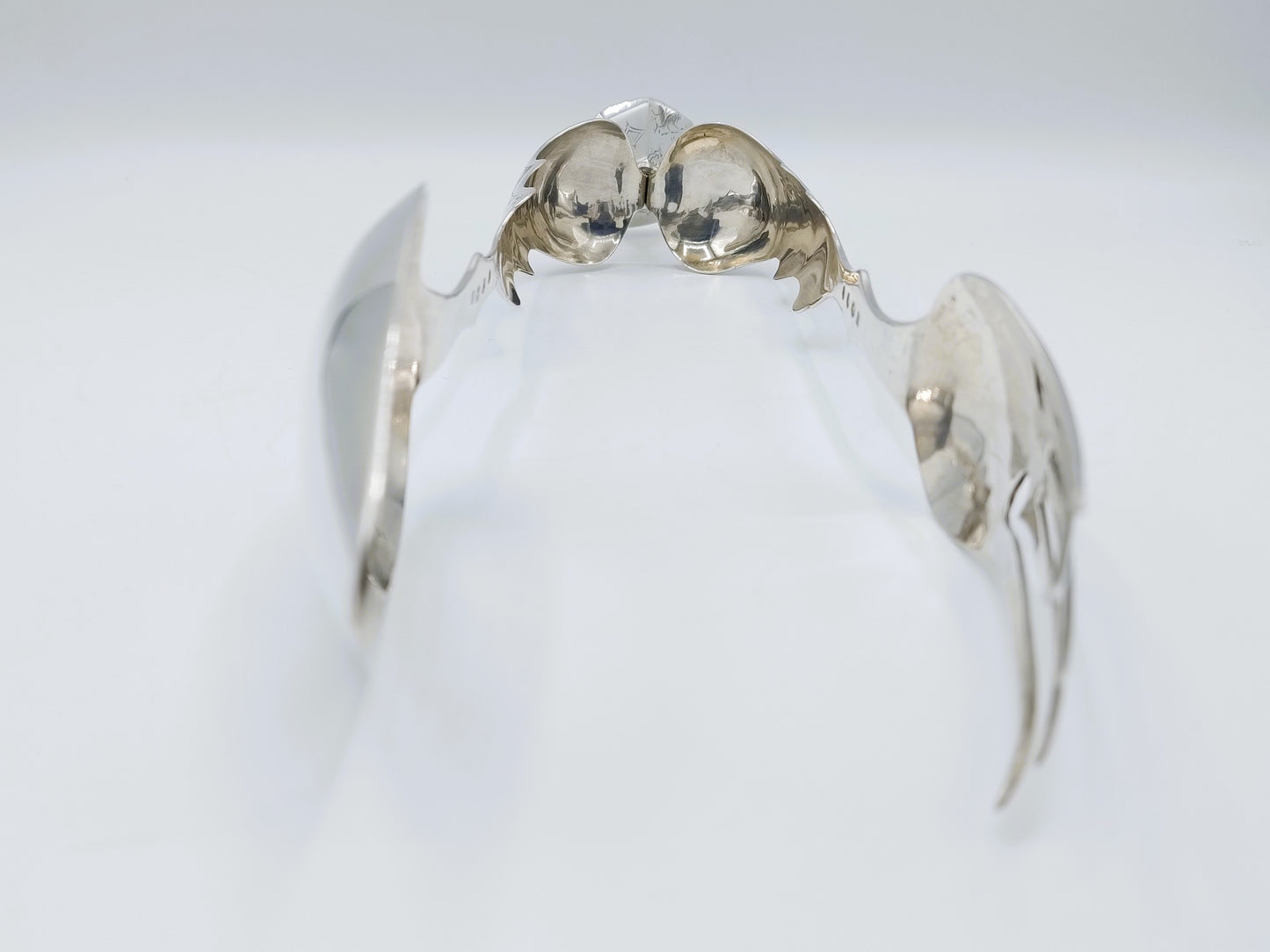 Silver salad servers, A.H. Ankum, Zaandam / Amsterdam, 1853