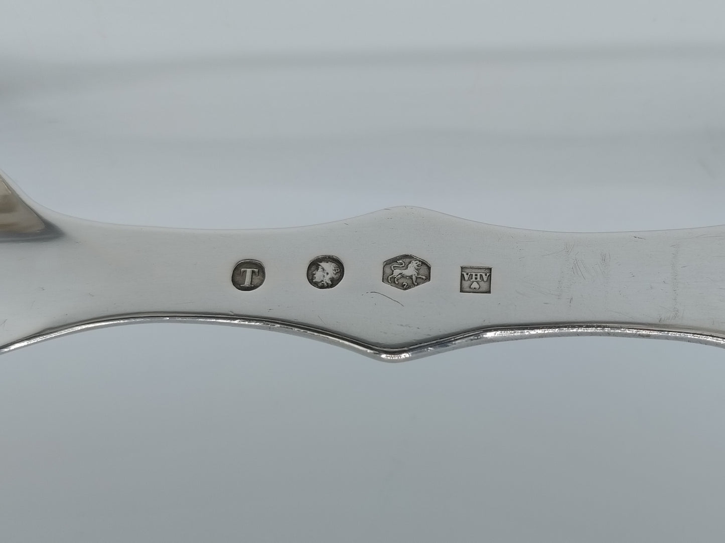 Silver salad servers, A.H. Ankum, Zaandam / Amsterdam, 1853