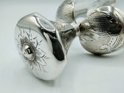 Silver salad servers, A.H. Ankum, Zaandam / Amsterdam, 1853
