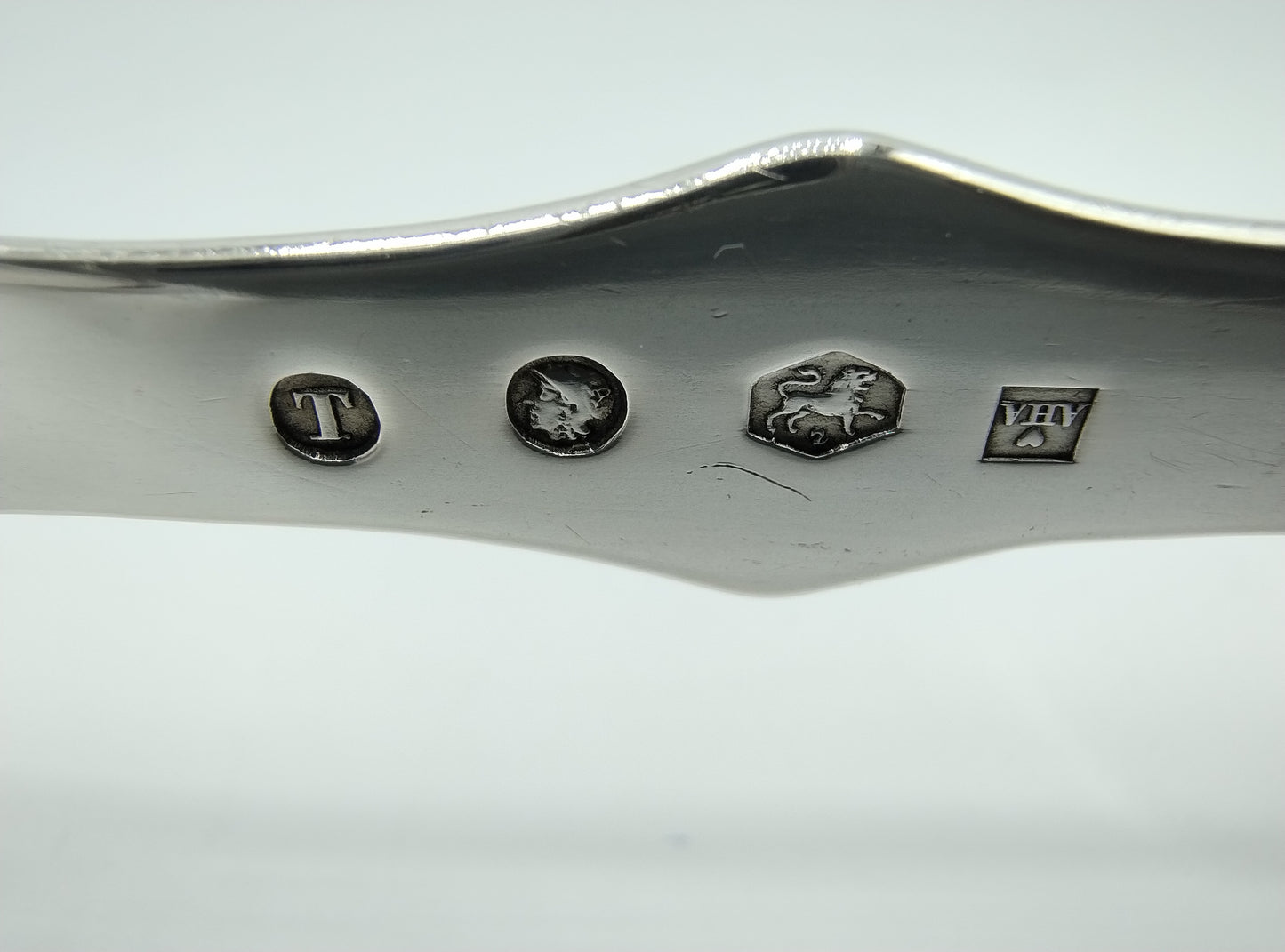 Silver salad servers, A.H. Ankum, Zaandam / Amsterdam, 1853