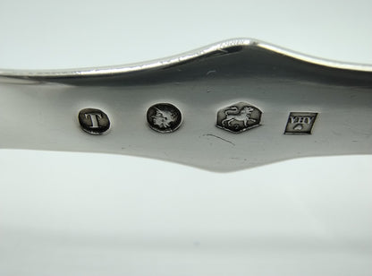 Silver salad servers, A.H. Ankum, Zaandam / Amsterdam, 1853