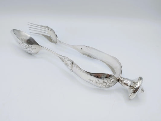 Zilveren saladetang, M. Schouten, Amsterdam, 1874