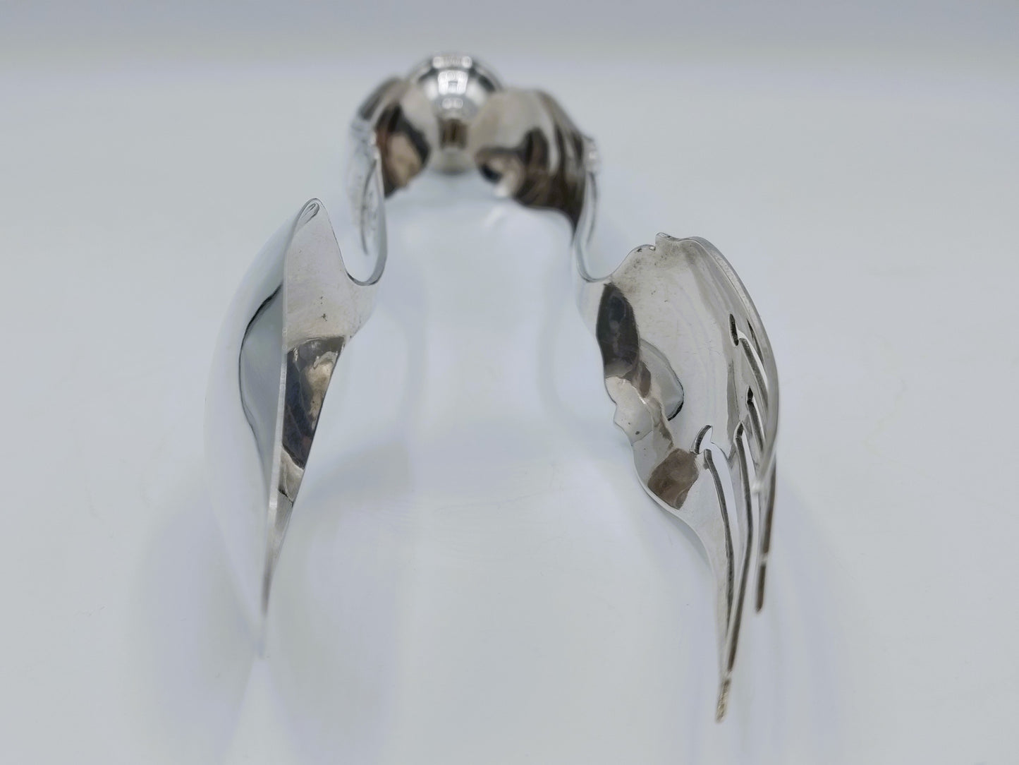 Silver salad servers, M. Schouten, Amsterdam, 1874