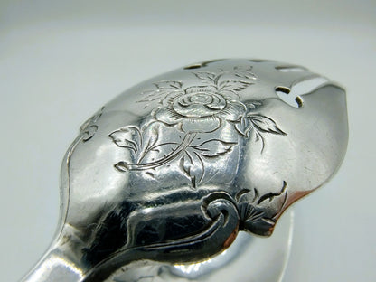 Silver salad servers, M. Schouten, Amsterdam, 1874