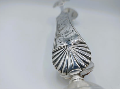 Silver salad servers, P.L. Uriot, Amsterdam, 1844