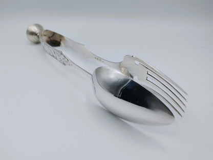 Silver salad servers, P.L. Uriot, Amsterdam, 1844