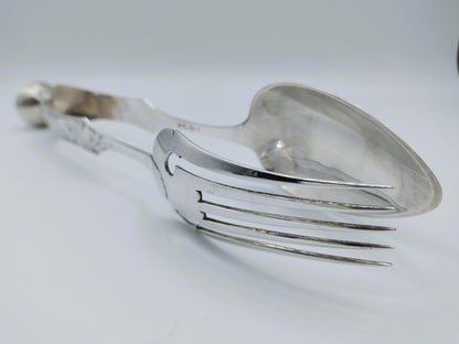 Silver salad servers, P.L. Uriot, Amsterdam, 1844