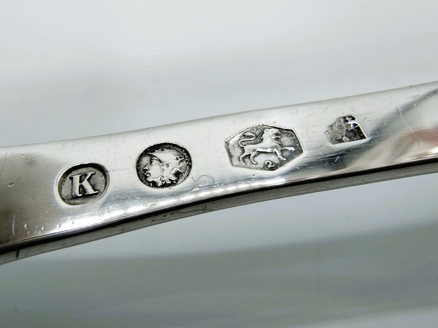Silver salad servers, P.L. Uriot, Amsterdam, 1844