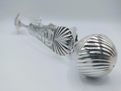 Silver salad servers, P.L. Uriot, Amsterdam, 1844