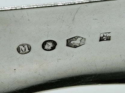 Silver salad tongs, H.A. Schuss, Amsterdam, 1846