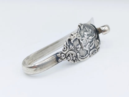 Silver purse hook, 18th century