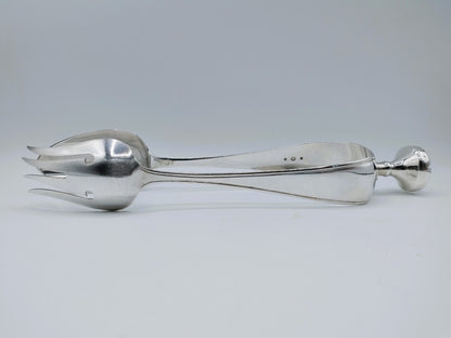 Zilveren saladetang, wed. A. Kuylenburg Pzn, Schoonhoven, 1887