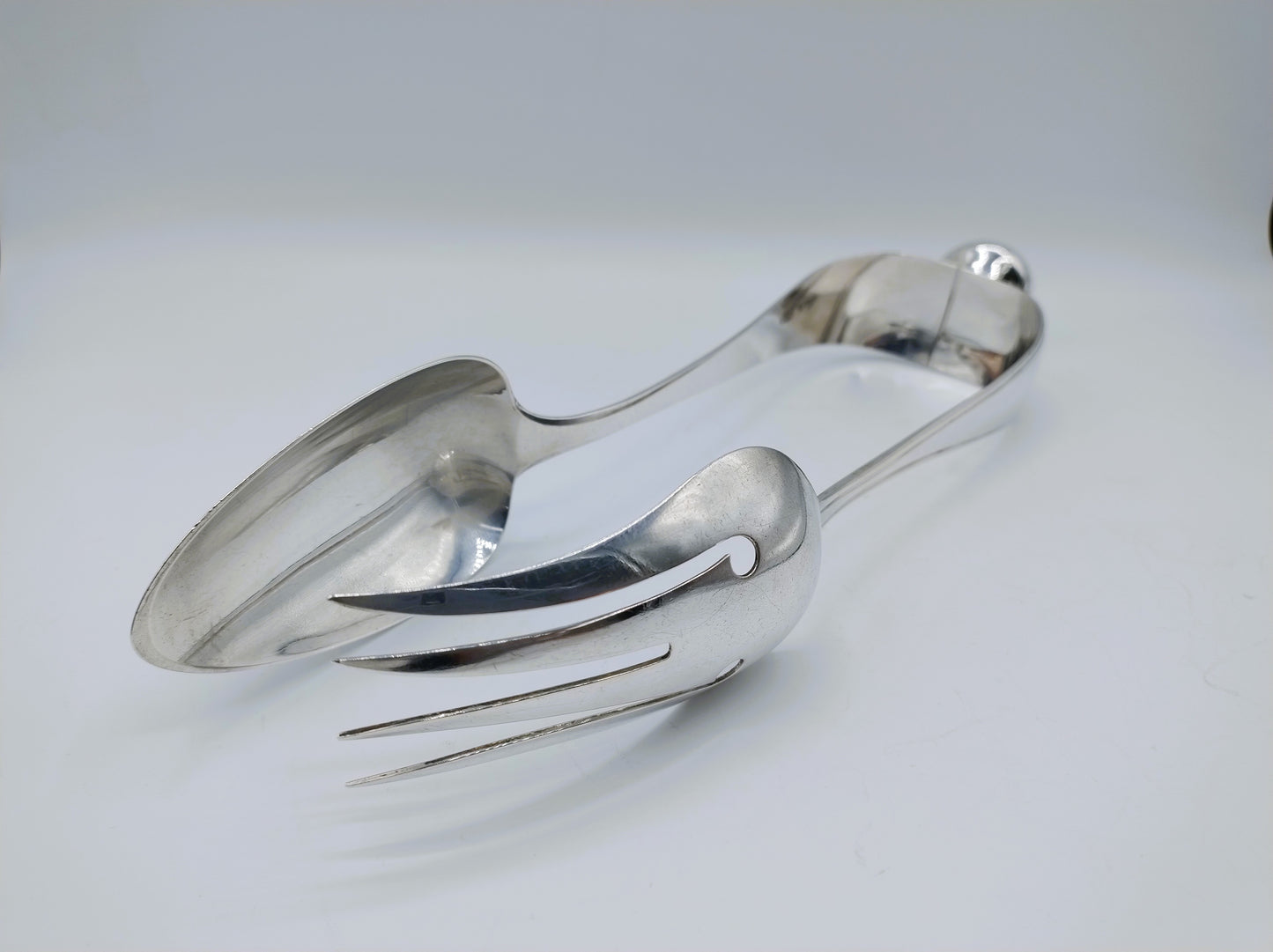 Zilveren saladetang, wed. A. Kuylenburg Pzn, Schoonhoven, 1887