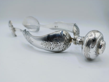 Silver salad servers, W.T. Geis, Amsterdam, 1866