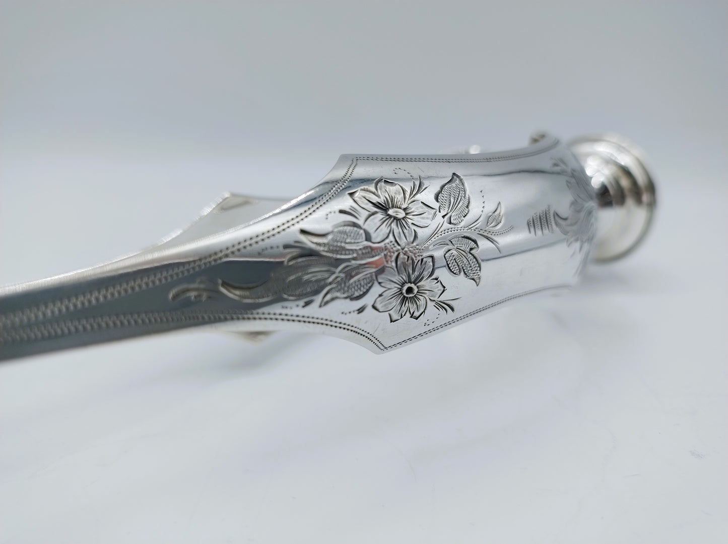 Silver salad servers, W. & C. Brick, Rotterdam, 1878