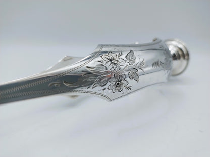 Silver salad servers, W. & C. Brick, Rotterdam, 1878