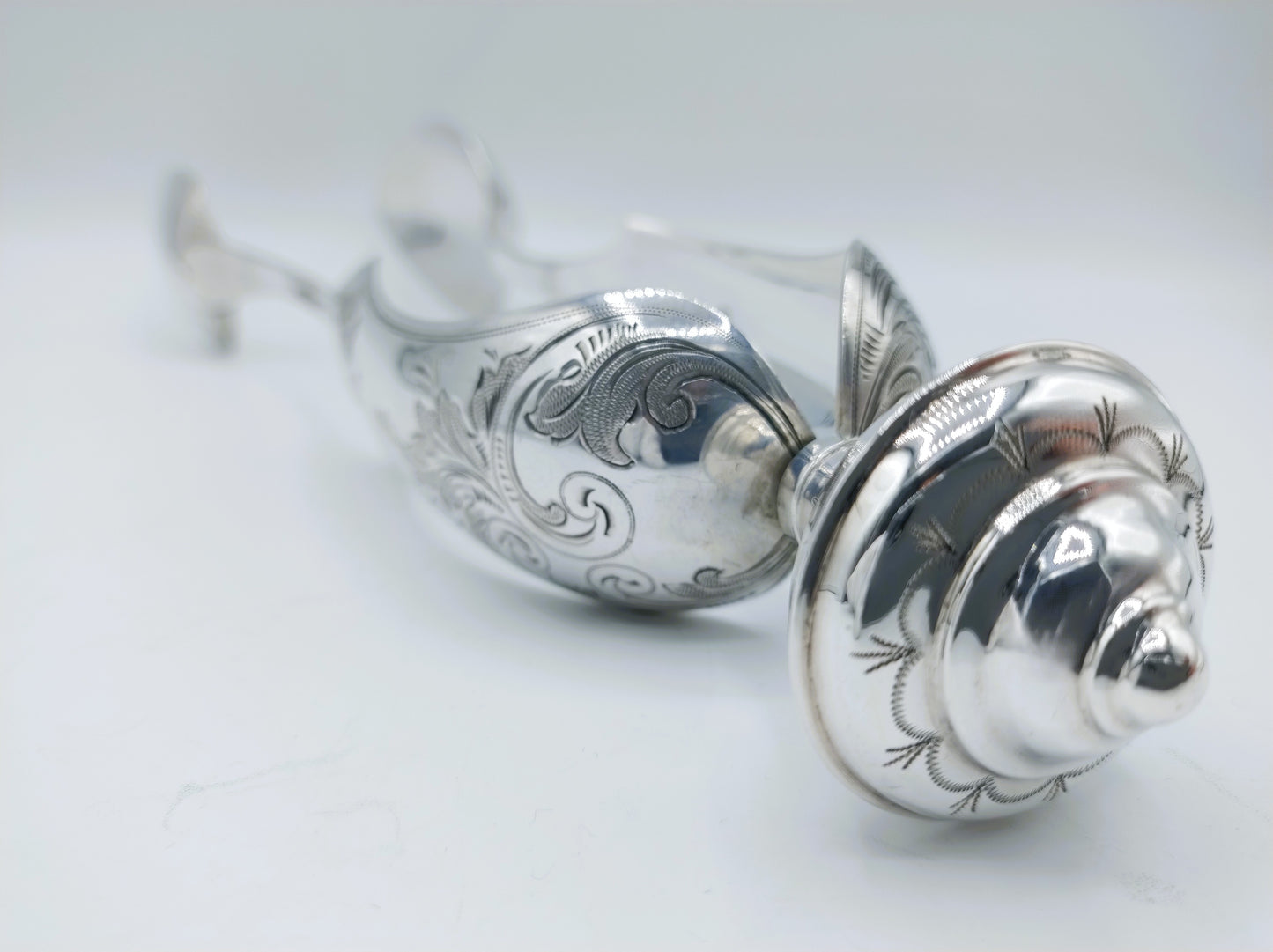Silver salad servers, W. & C. Brick, Rotterdam, 1878
