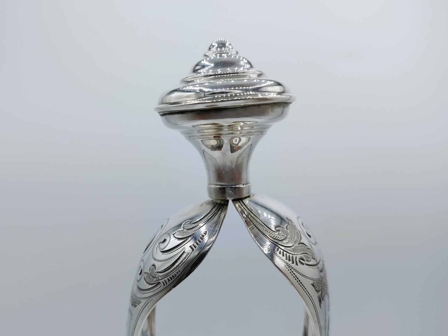 Silver salad servers, W. & C. Brick, Rotterdam, 1878