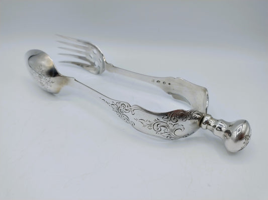 Zilveren saladetang, J.H. Helweg, Amsterdam, 1865