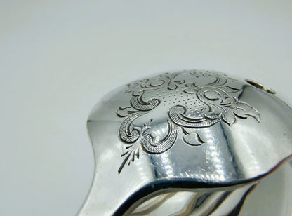 Silver salad tongs, Wed. Schouten & Zn, Amsterdam, 1869