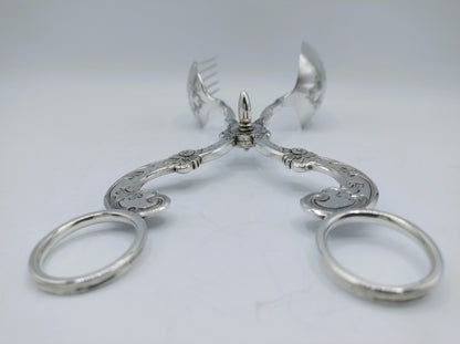 Silver salad tongs, Wed. Schouten & Zn, Amsterdam, 1869