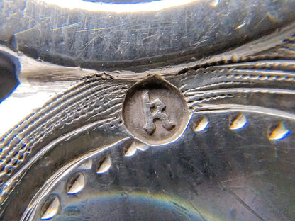 Silver salad tongs, Wed. Schouten & Zn, Amsterdam, 1869