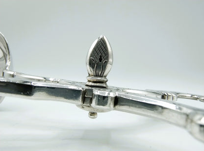 Silver salad tongs, Wed. Schouten & Zn, Amsterdam, 1869