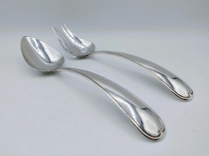 Silver salad servers, A. Kuylenburg, Schoonhoven, 1869