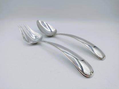 Silver salad servers, A. Kuylenburg, Schoonhoven, 1869