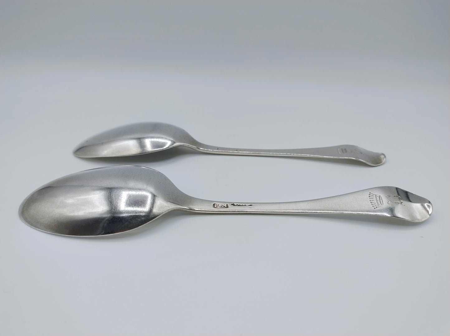 Silver children's spoons, P. Mourits, Amsterdam, c. 1745