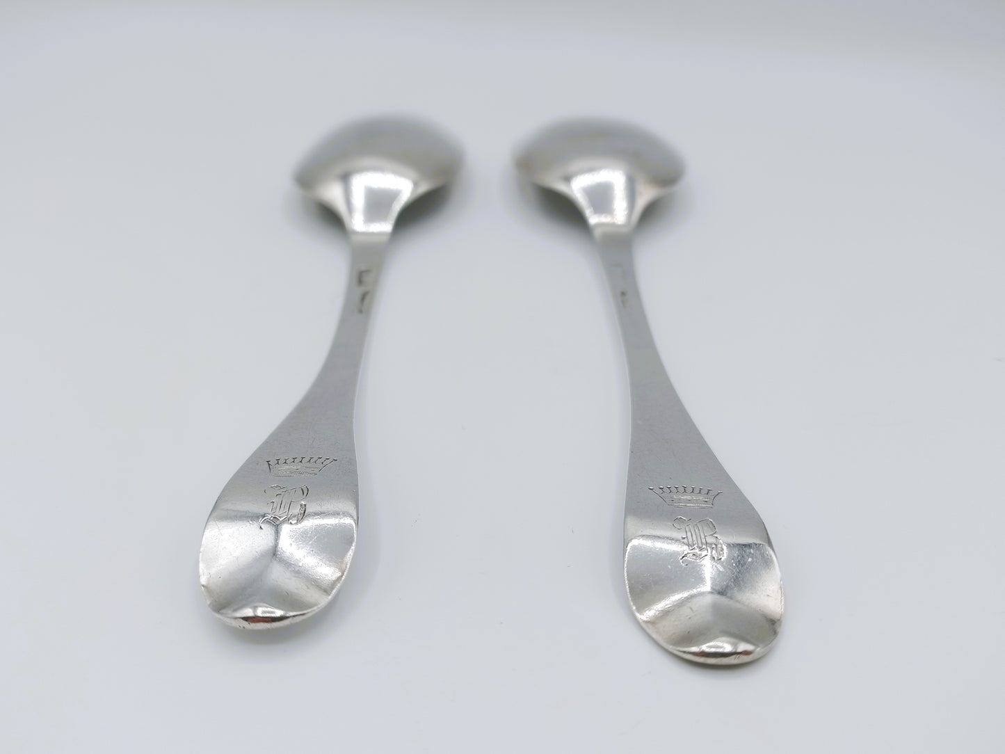 Silver children's spoons, P. Mourits, Amsterdam, c. 1745