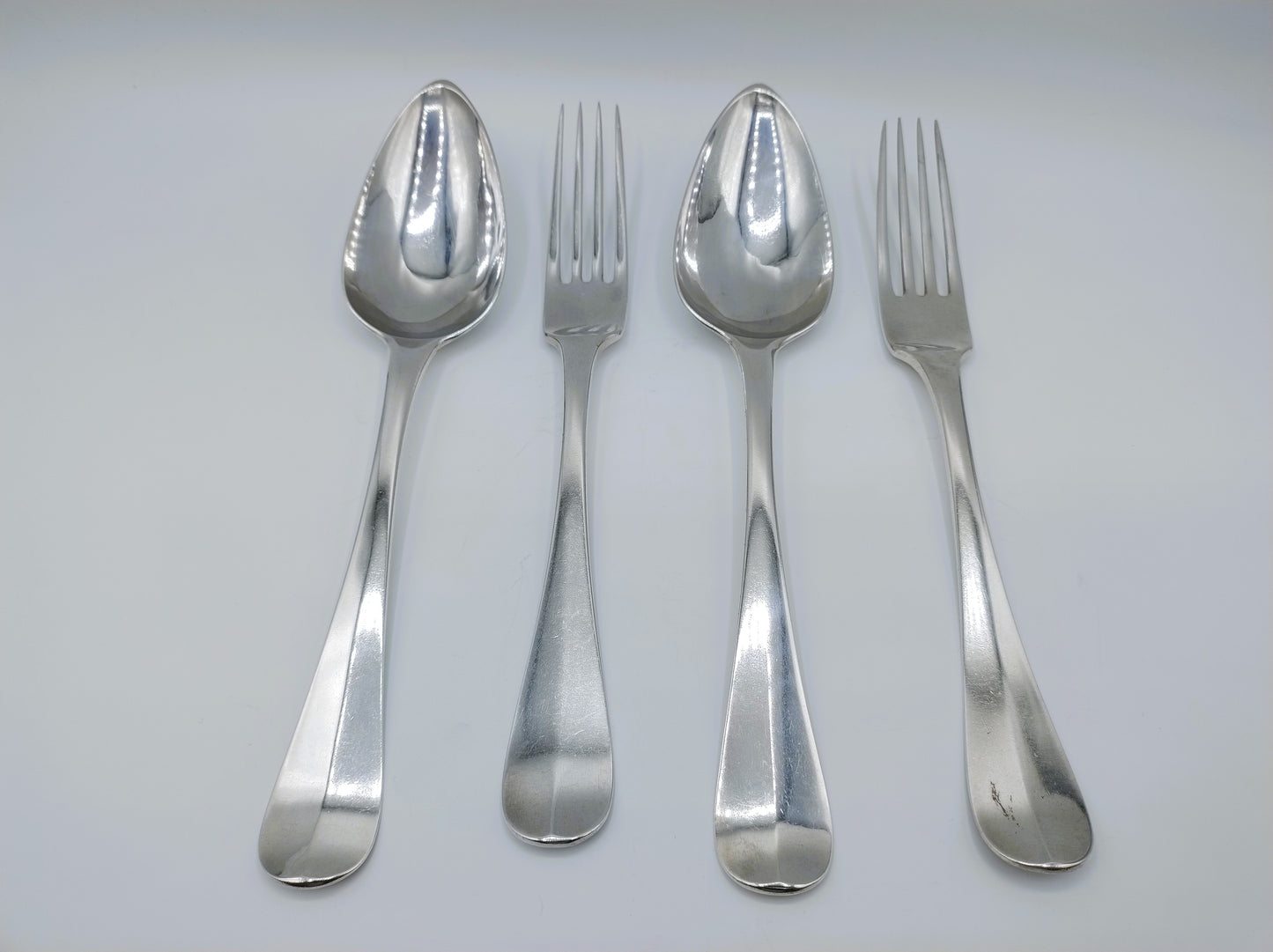 2 Silver cutlery sets, R. Helweg & Son, Amsterdam, 1832