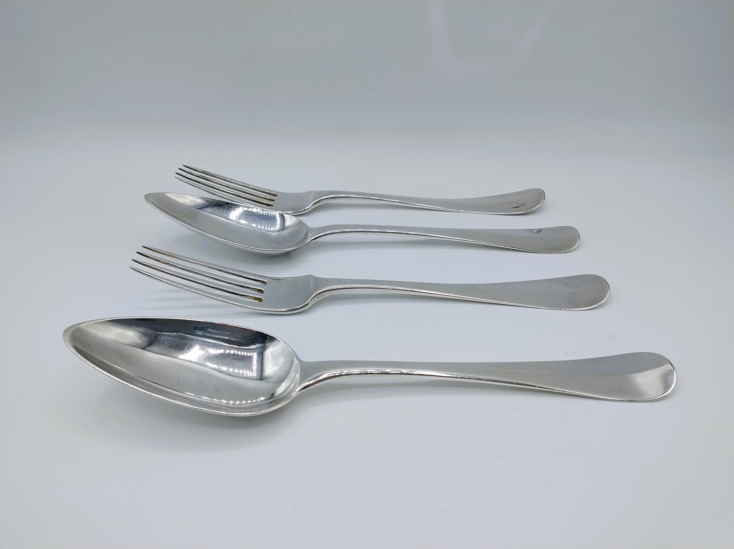 2 Silver cutlery sets, R. Helweg & Son, Amsterdam, 1832