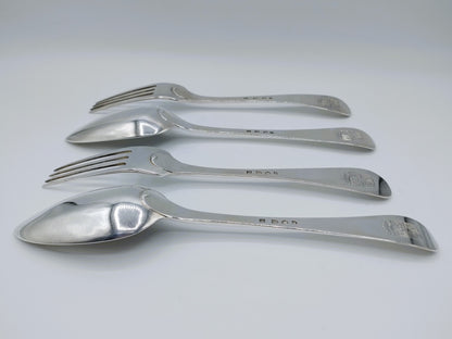 2 Silver cutlery sets, R. Helweg & Son, Amsterdam, 1832