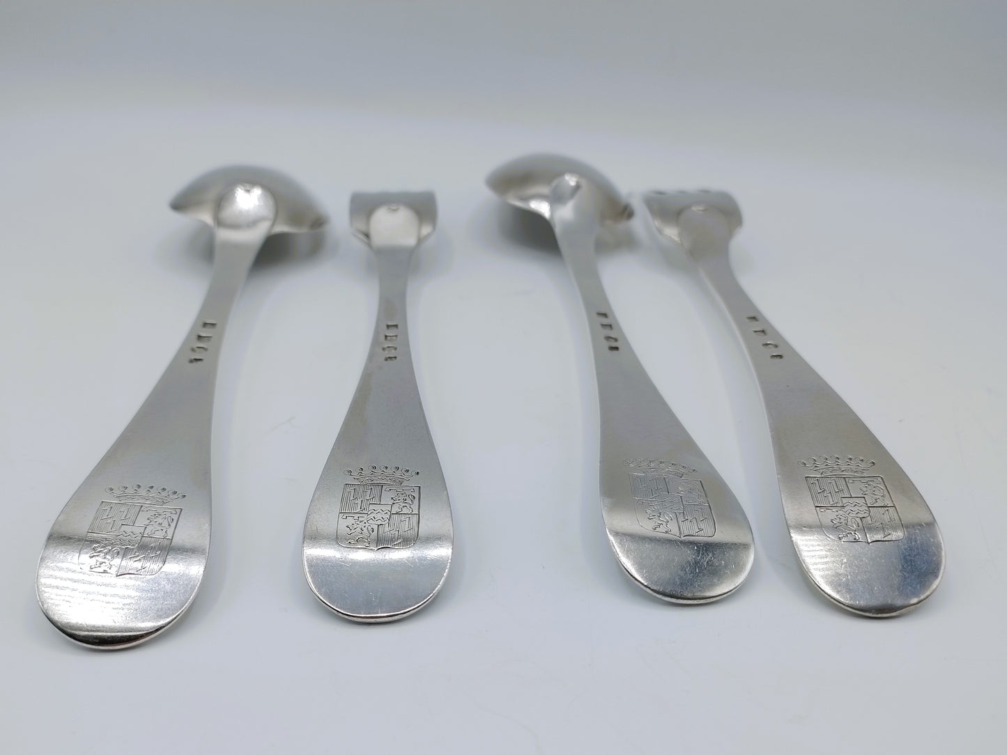2 Silver cutlery sets, R. Helweg & Son, Amsterdam, 1832