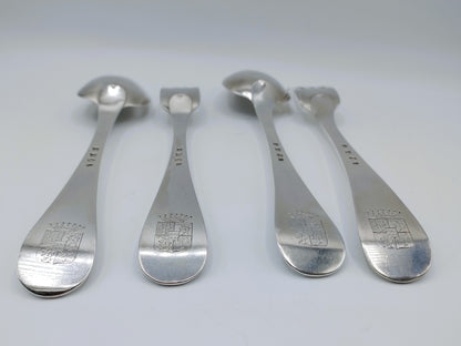2 Silver cutlery sets, R. Helweg & Son, Amsterdam, 1832