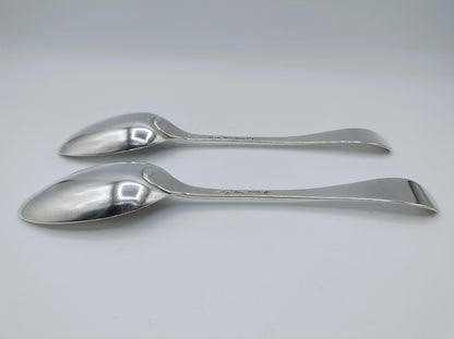 2 Silberlöffel, M. Woortman, Amsterdam, 1795