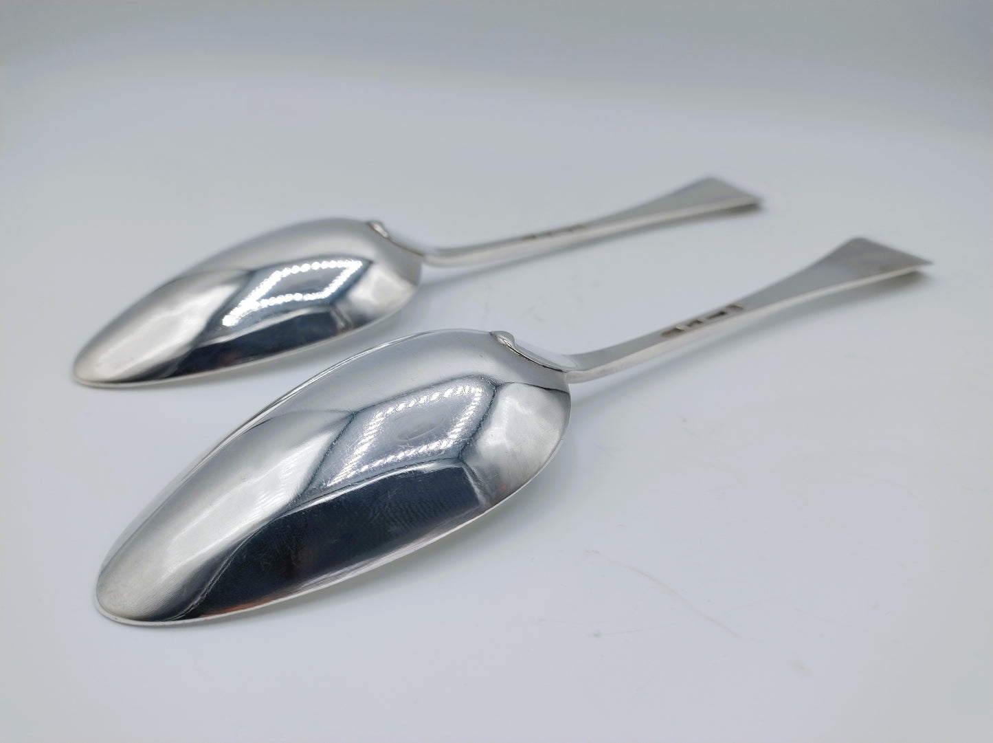 2 Silver spoons, R. Helweg, Amsterdam, 1778