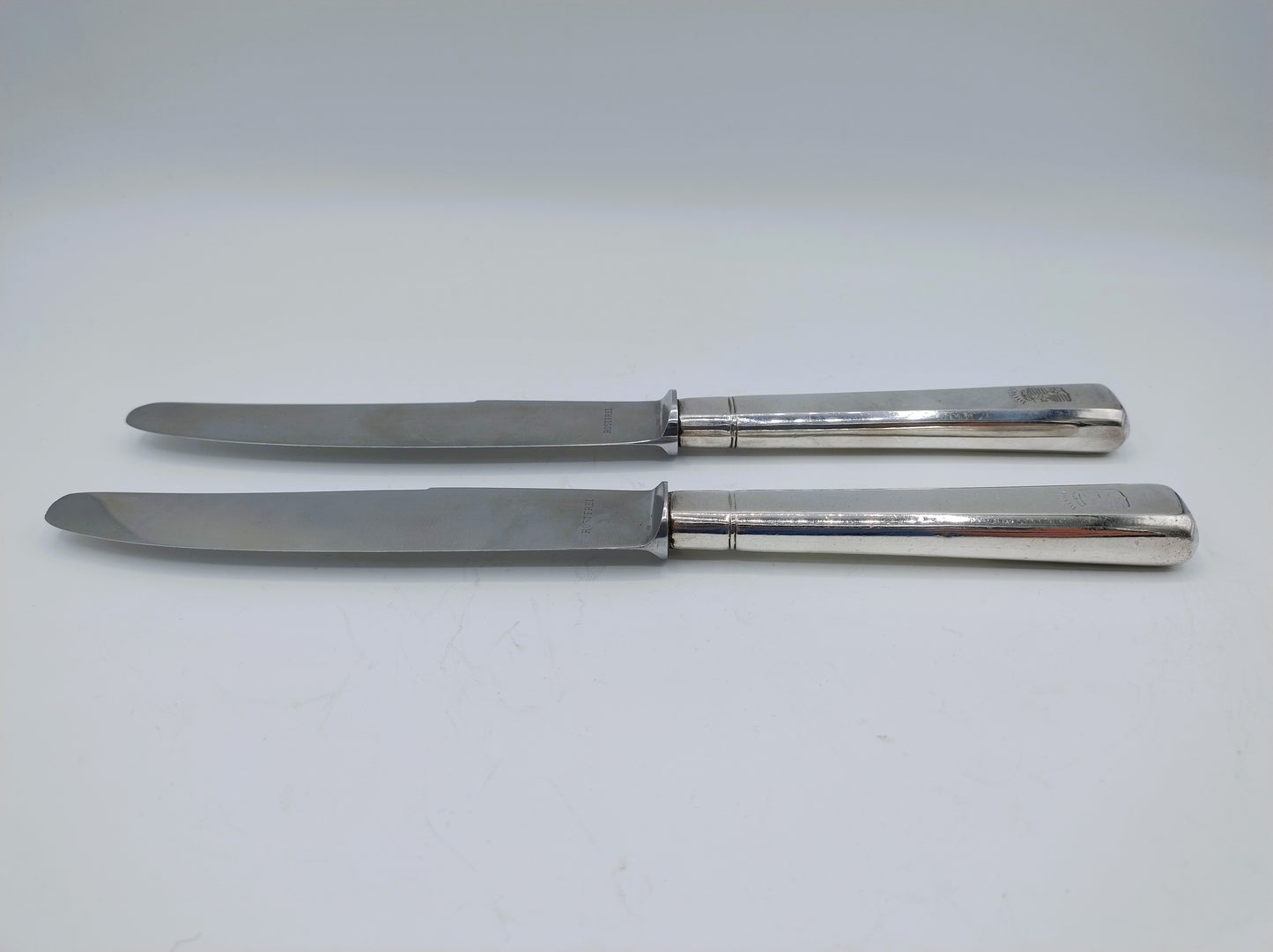 2 Messen met zilveren heften, C. Dijkers, Zevenbergen, ca. 1813
