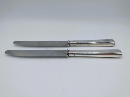 2 Messen met zilveren heften, C. Dijkers, Zevenbergen, ca. 1813