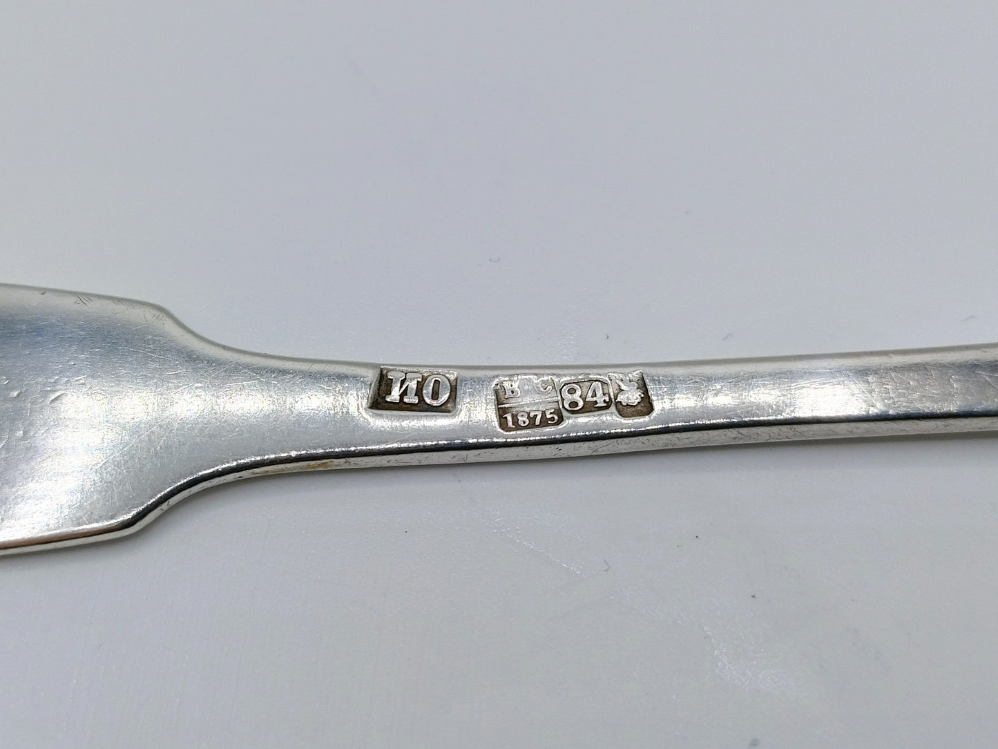 Silver spoon, I. Ovtchinnikov, Moscow, 1875