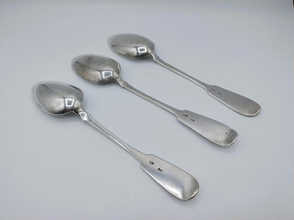 3 Silver spoons, M.A. Andreyeva, Moscow, ca. 1905