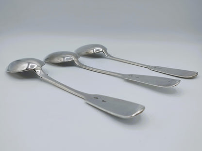 3 Silver spoons, M.A. Andreyeva, Moscow, ca. 1905