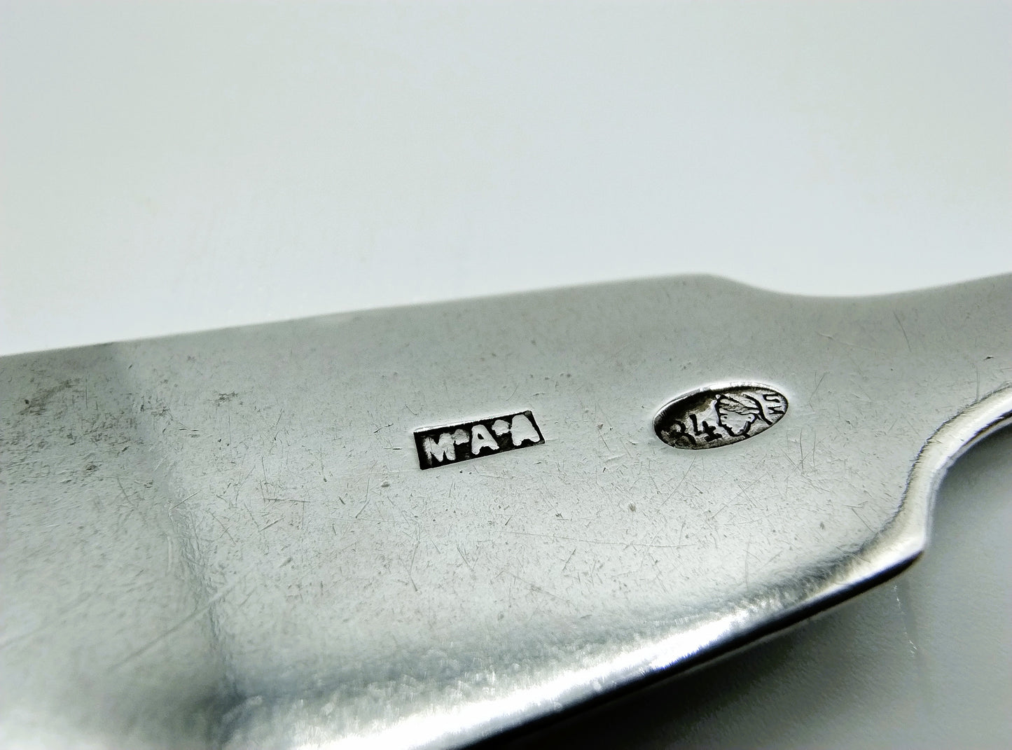 3 Silver spoons, M.A. Andreyeva, Moscow, ca. 1905